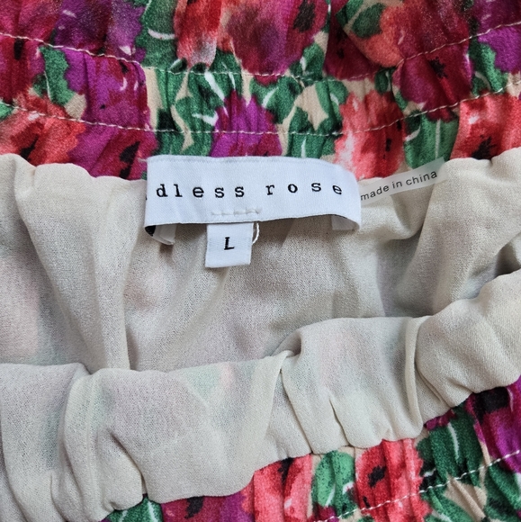 Endless Rose Floral Skirt size Large - Picture 6 of 6